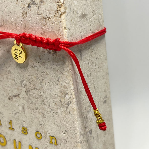 Symbol Bracelet - Gold Beads