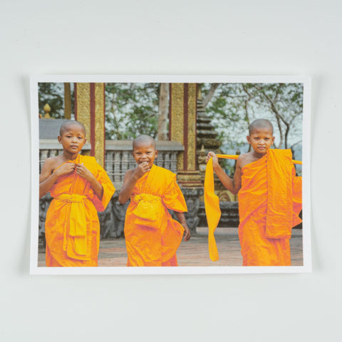 Young Monks Postcard