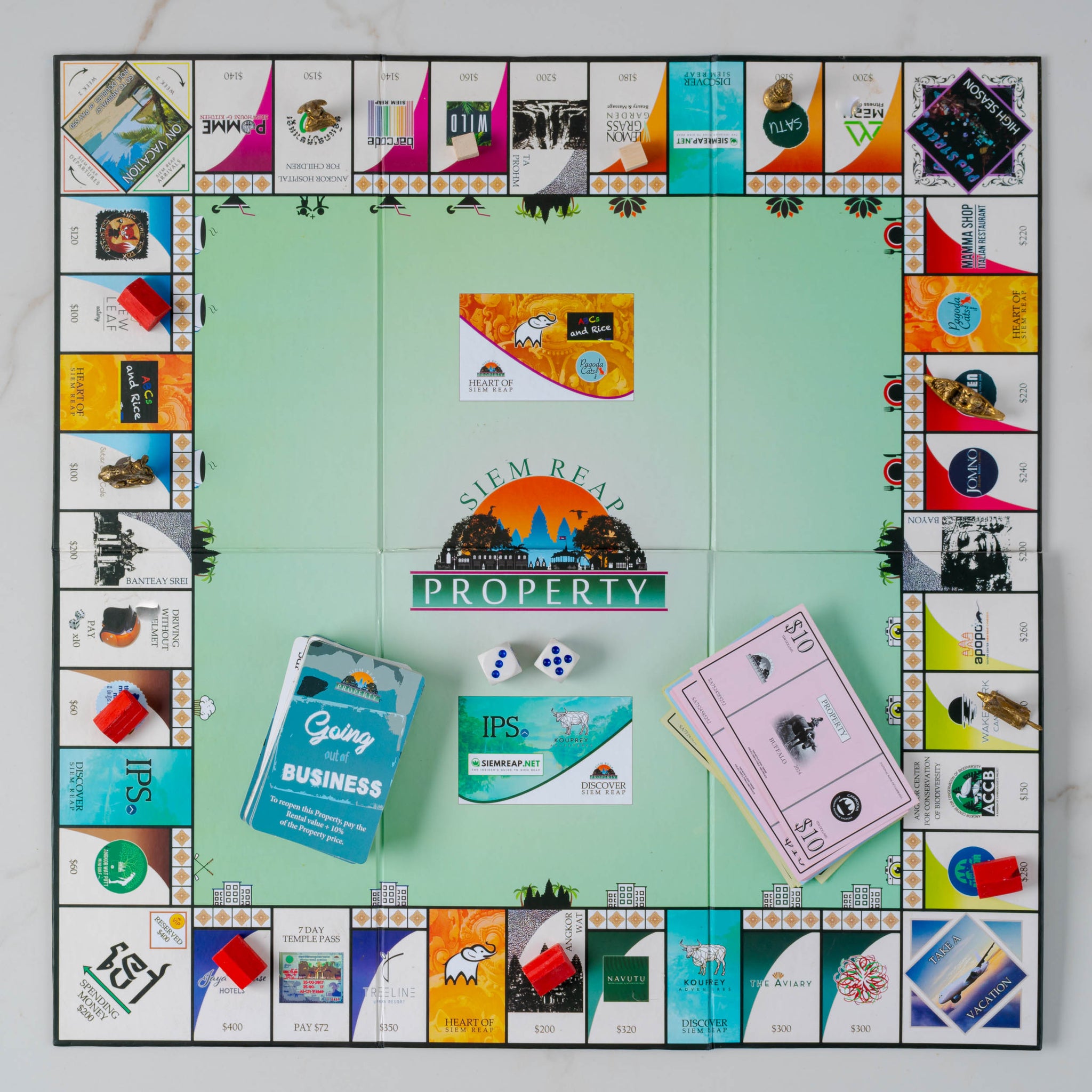 Siem Reap Property Trading Board Game