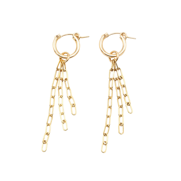Paper Clip Tassel Earrings - SATU
