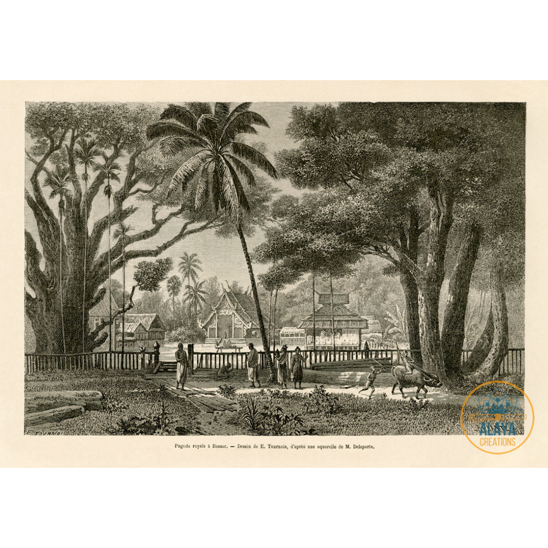 Engraving - Un Tour Du Monde - Voyage D'Exploration En Indochine - 1866/1868